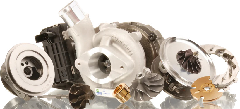 Turbocharger parts: cartridges, compressor wheels and housings