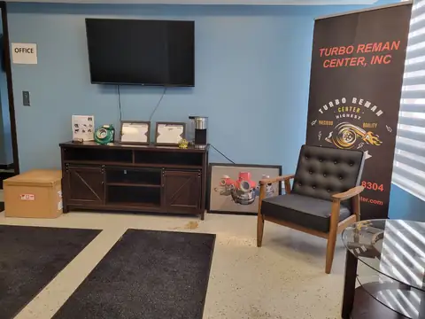 The customer lounge at Turbo Reman Center