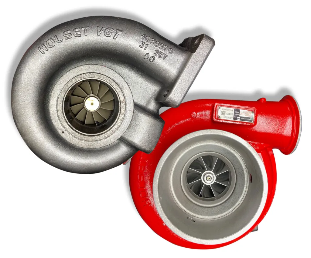 Two remanufactured Holset turbochargers