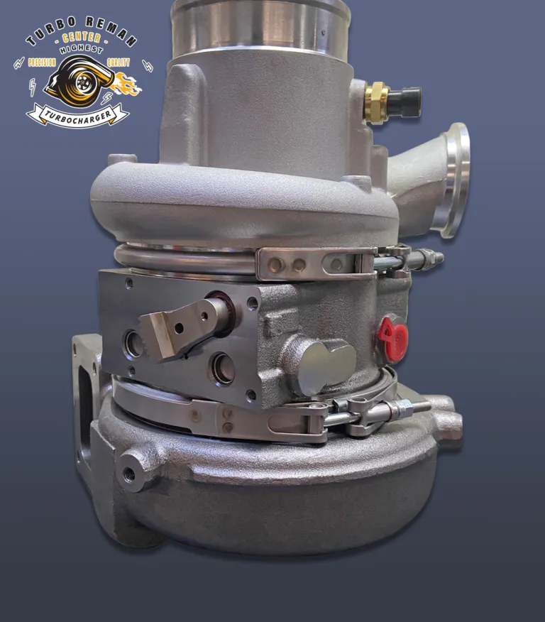 Remanufactured turbocharger photographed in the studio