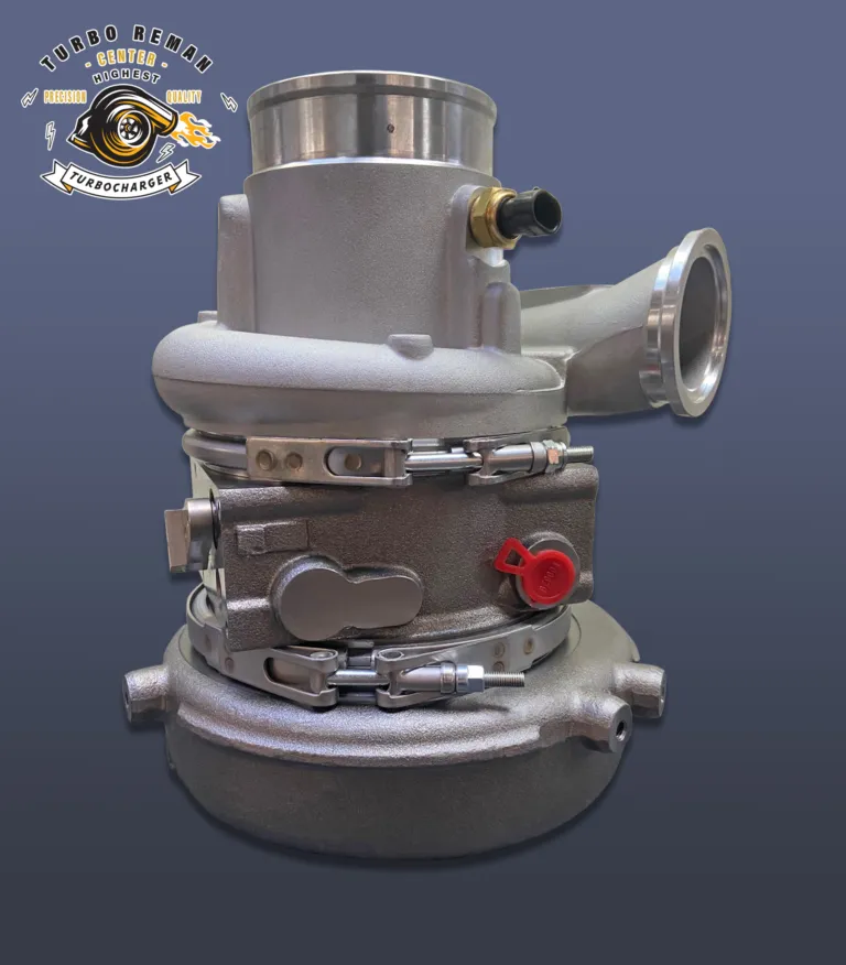 Remanufactured turbocharger photographed in the studio