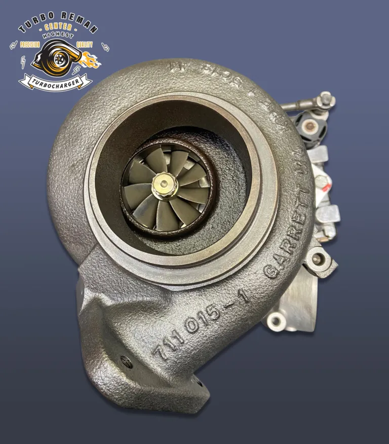 Remanufactured turbocharger photographed in the studio