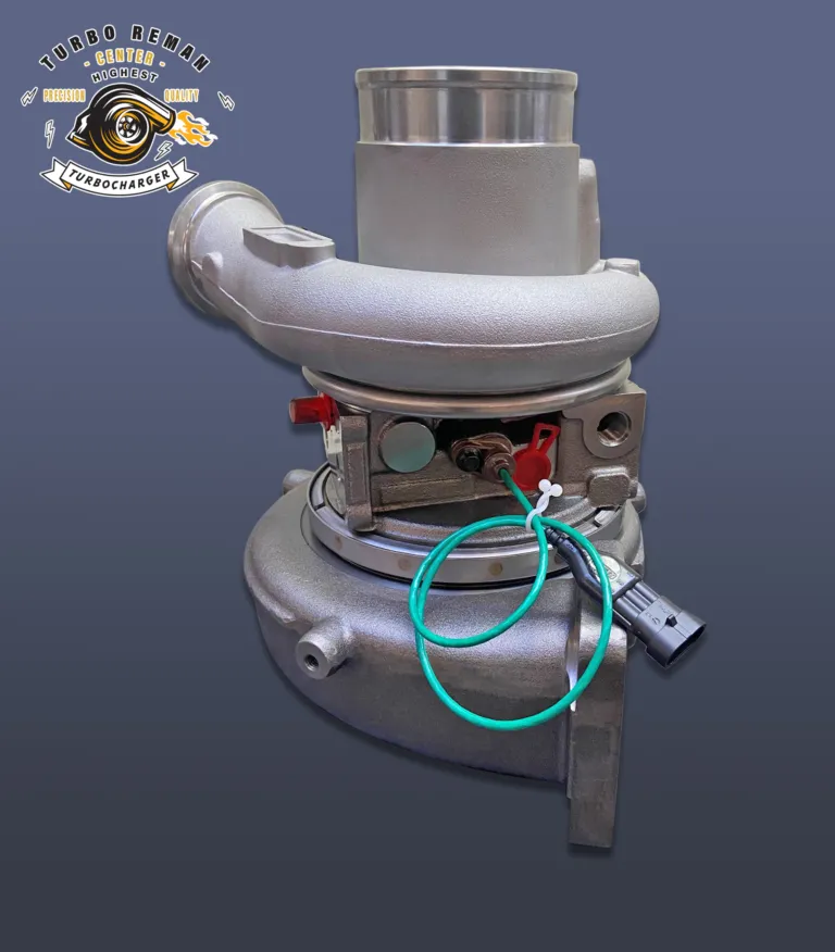 Remanufactured turbocharger photographed in the studio
