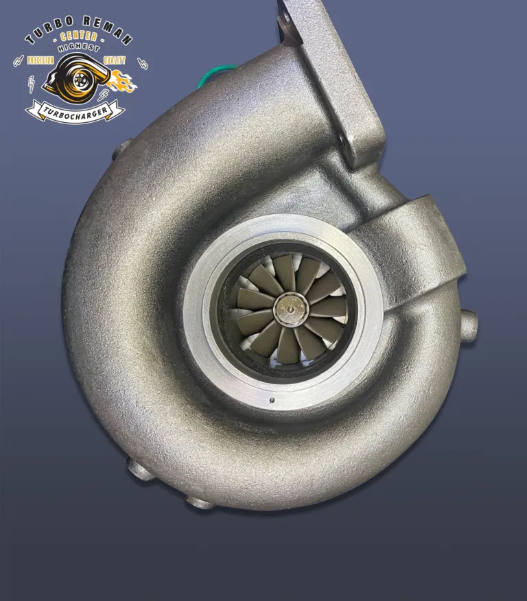 Remanufactured turbocharger photographed in the studio