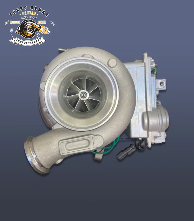 Remanufactured turbocharger photographed in the studio