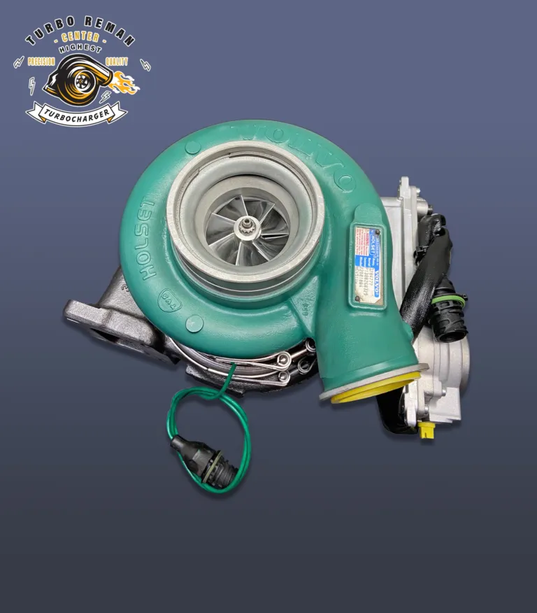 Remanufactured turbocharger photographed in the studio