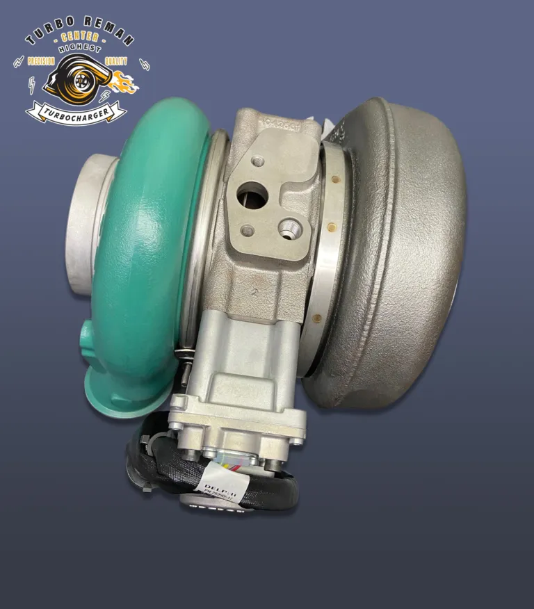 Remanufactured turbocharger photographed in the studio