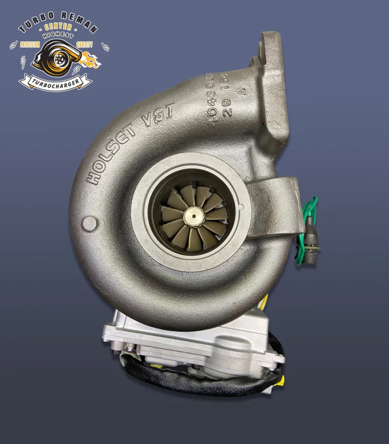 Remanufactured turbocharger photographed in the studio