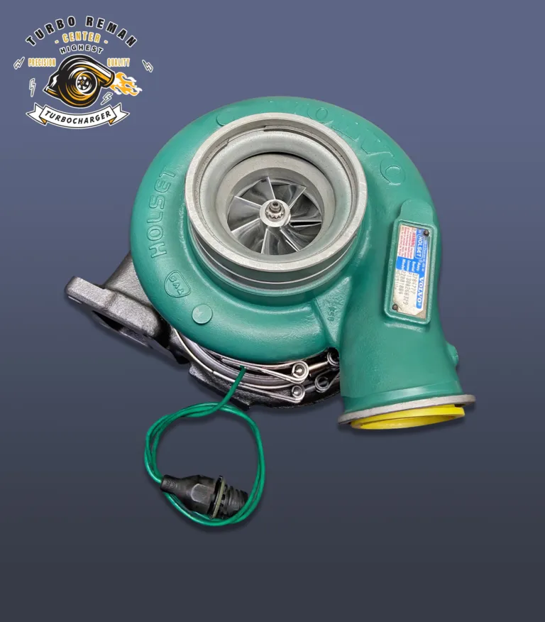 Remanufactured turbocharger photographed in the studio