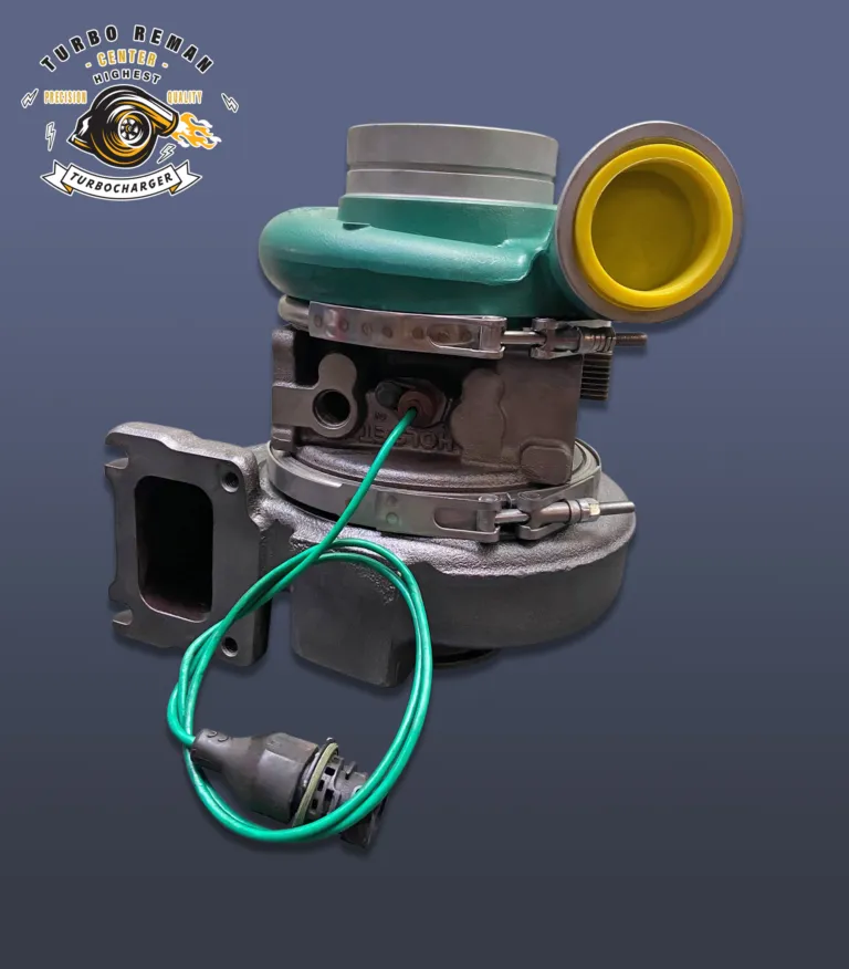 Remanufactured turbocharger photographed in the studio