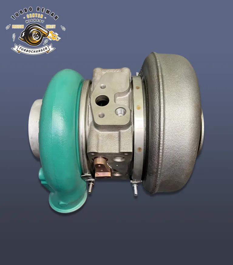 Remanufactured turbocharger photographed in the studio